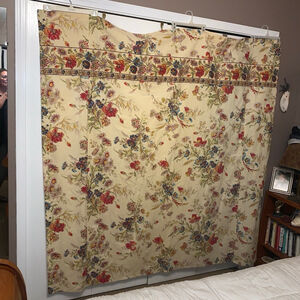 April Cornell Wildflowers One Size Shower Curtain Beige Multicolor Floral